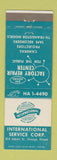 Matchbook Cover - International Service Corp Chicago IL