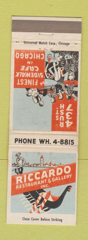 Matchbook Cover - Riccardo Restaurant Chicago IL WEAR