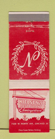 Matchbook Cover - Nielsen's Restaurant Chicago IL WEAR