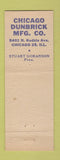 Matchbook Cover - Dunbrick Face Brick Chicago IL Stuart Goranson