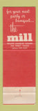 Matchbook Cover - The Mill Springfield IL