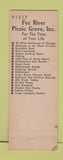 Matchbook Cover - Fox River Picnic Grove IL