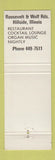 Matchbook Cover - Cotugno's Restaurant Hillside IL