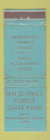 Matchbook Cover - White Pines Forest State Park Mount Morris IL WEAR
