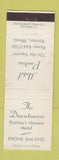 Matchbook Cover - The Downtowner Motel Pontiac IL