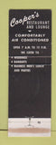 Matchbook Cover - Cooper's Restaurant Arlington Heights IL