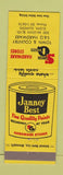 Matchbook Cover - Janney Best Hardware Stores Elgin IL