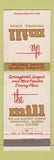 Matchbook Cover - The Mill Springfield IL