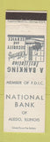 Matchbook Cover - National Bank of Aledo IL