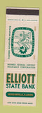 Matchbook Cover - Elliott State Bank Jacksonville IL 1966 WEAR
