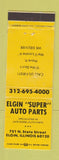 Matchbook Cover - Elgin Super Auto Parts IL WEAR