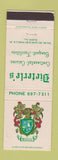 Matchbook Cover - Dieterle's Elgin IL