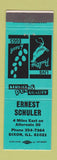 Matchbook Cover - Ernest Schuler Dixon IL poultry eggs