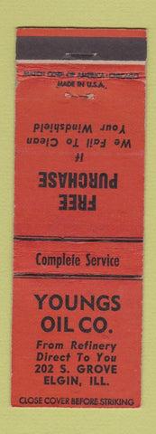 Matchbook Cover - Youngs Oil Elgin IL