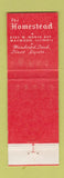 Matchbook Cover - The Homestead Restaurant Maywood IL