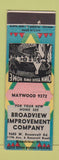 Matchbook Cover - Broadview Improvement Company IL