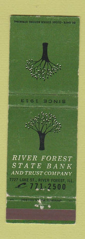 Matchbook Cover - River Forest State Bank IL