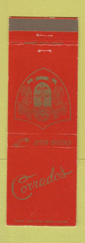 Matchbook Cover - Corrado's Restaurant Arlington Heights IL Italian
