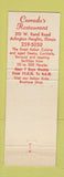 Matchbook Cover - Corrado's Restaurant Arlington Heights IL Italian