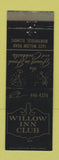 Matchbook Cover - Willow Inn Club Northfield IL WEAR