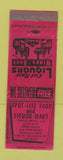 Matchbook Cover - Spot Lite Grocery Liquor Chicago IL