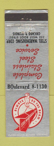 Matchbook Cover - Steel Warehousing Chicago IL WEAR