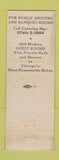Matchbook Cover - Hotel Midland Chicago IL WEAR