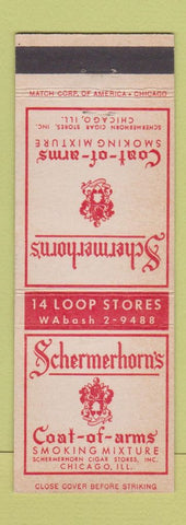 Matchbook Cover - Schermerhorn's Pipe Tobacco Chicago IL