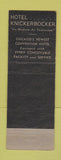 Matchbook Cover - Hotel Knickerbocker Chicago IL