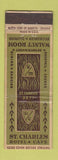 Matchbook Cover - St Charles Hotel Cafe St Charles IL WORN