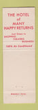 Matchbook Cover - Bismarck Hotel Chicago IL Swiss Chalet