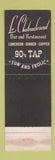 Matchbook Cover - LaSalle Hotel Chicago IL Le Chateaubriand