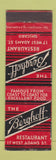 Matchbook Cover - Berghoff Restaurant Chicago IL WEAR