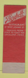 Matchbook Cover - Berghoff Restaurant Chicago IL WEAR