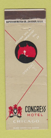 Matchbook Cover - Congress Hotel Chicago IL