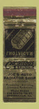 Matchbook Cover - Joe's Auto Radiator Shop Springfield IL WEAR