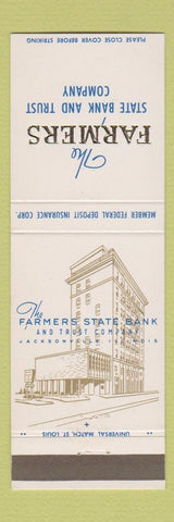 Matchbook Cover - Farmers State Bank and Trust Jacksonville IL
