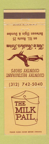 Matchbook Cover - The Milk Pail Elgin Dundee IL