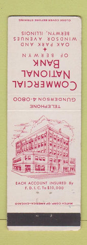 Matchbook Cover - Commercial National Bank Berwyn IL