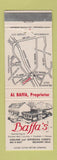 Matchbook Cover - Baffa's Restaurant Belmont Hills IL