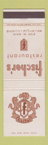 Matchbook Cover - Fisher's Restaurant Belleville IL
