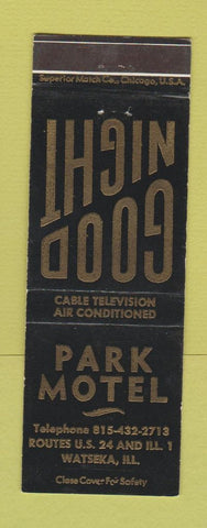 Matchbook Cover - Park Motel Watseka IL