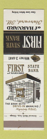 Matchbook Cover - First State Bank Harvard IL