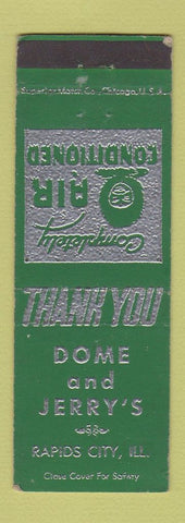 Matchbook Cover - Dome and Jerry's Rapids City IL Eskimo