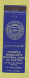 Matchbook Cover - Farmers Merchants Bank Paxton IL