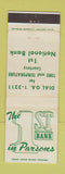 Matchbook Cover - 1st National Bank Parsons IL WEAR