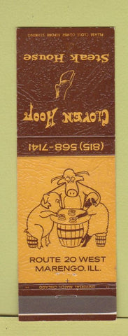 Matchbook Cover - Cloven Hoof Steak House Marengo IL