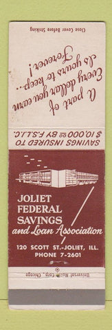 Matchbook Cover - Joliet Federal Savings and Loan IL