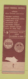 Matchbook Cover - Joliet Federal Savings and Loan IL