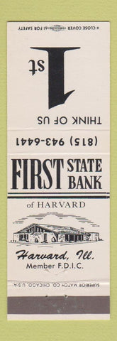 Matchbook Cover - First State Bank Harvard IL